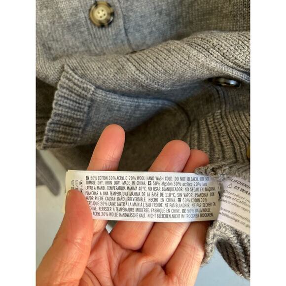 Anthropologie English Factory Woman Gray Women's Round Neck Cardigan, Si… - Picture 10 of 12
